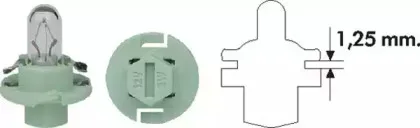 002053100000 MAGNETI MARELLI Лампа накаливания, освещение щитка приборов 002053100000 MAGNETI MARELLI Лампа накаливания, освещение щитка приборов